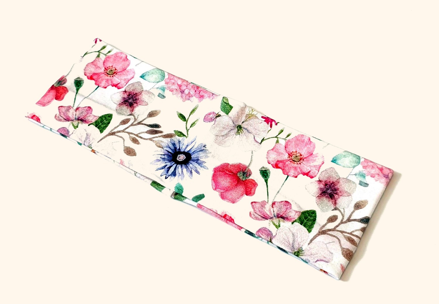 Helles Stirnband mit Blumen