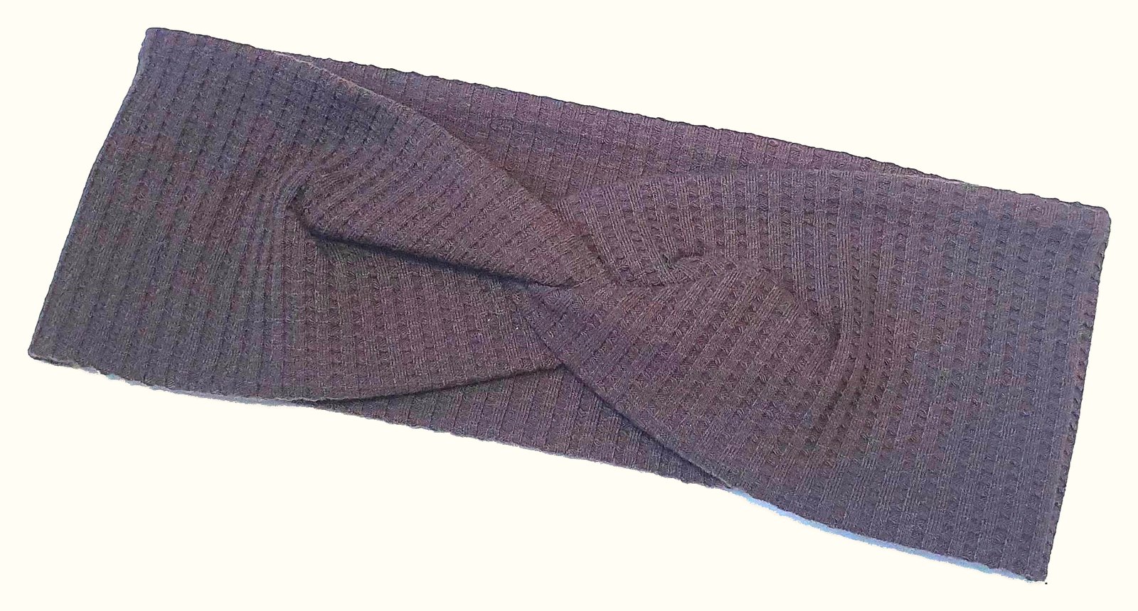 Graues Stirnband mit Strukturstoff