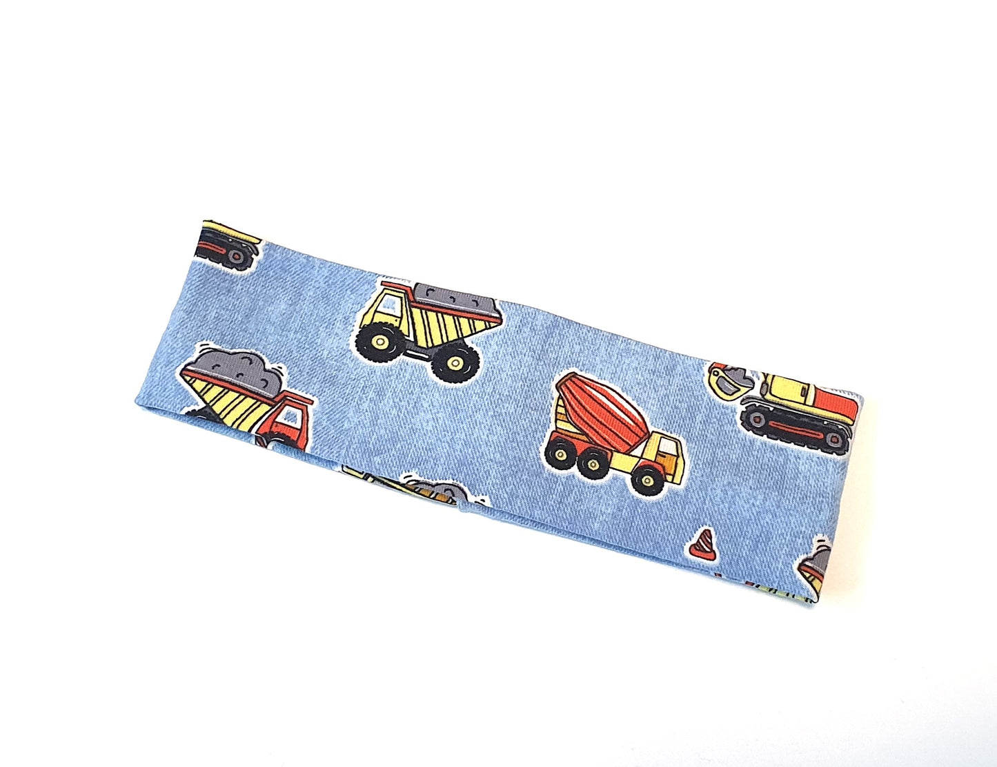 Babystirnband Baufahrzeuge 6-12 Monate
