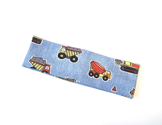 Babystirnband Baufahrzeuge 6-12 Monate