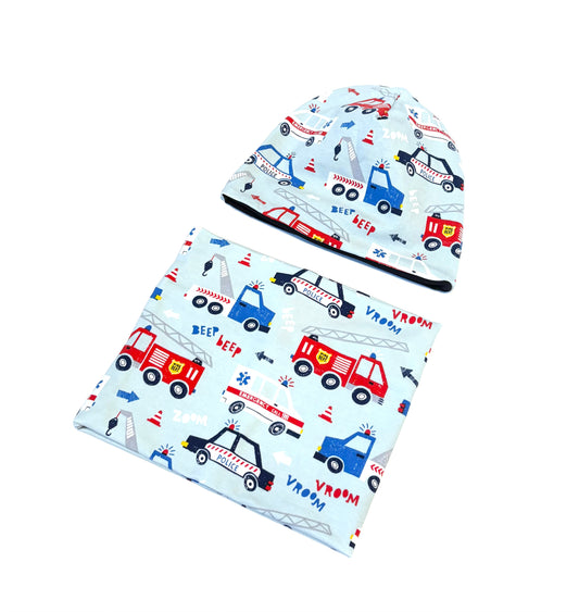 Set Mütze und Loop Police, 52 cm